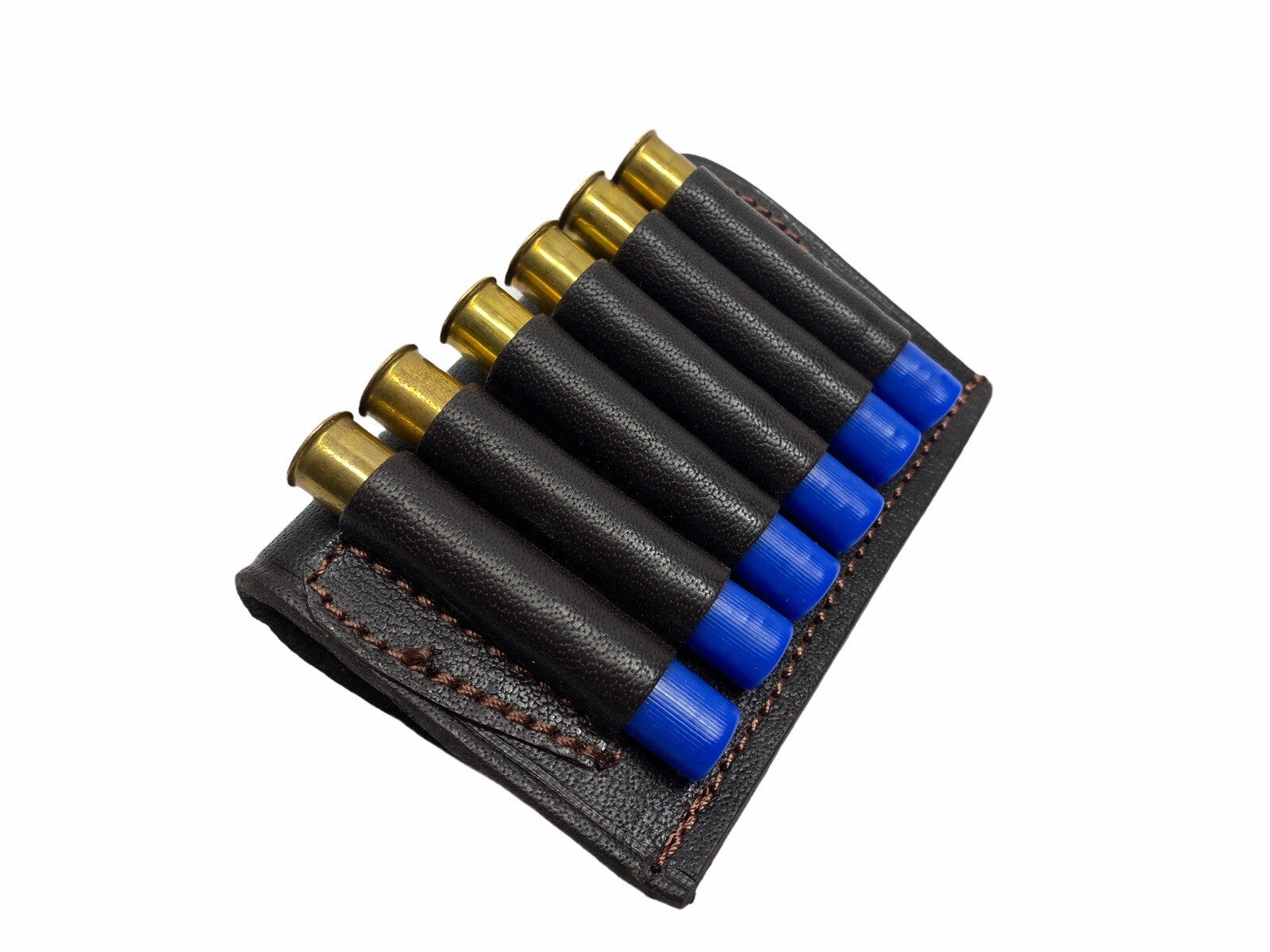 410 Shotgun Shell Holder Brown Leather   -  Free Shipping