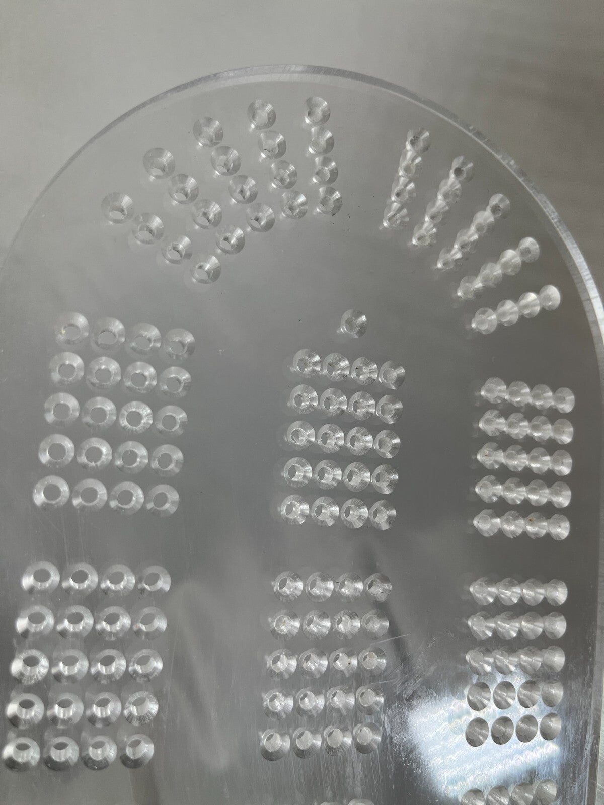 Cribbage Board Template  4-Track  1/4 inch Acrylic   MADE IN USA