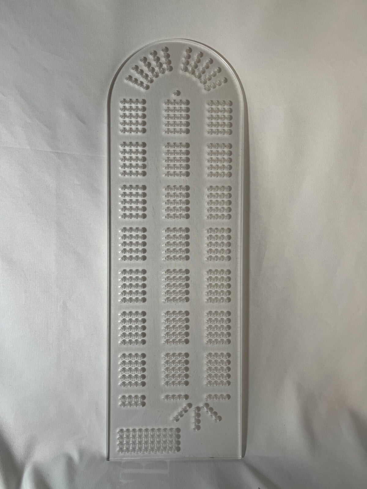 Cribbage Board Template  4-Track  1/4 inch Acrylic   MADE IN USA