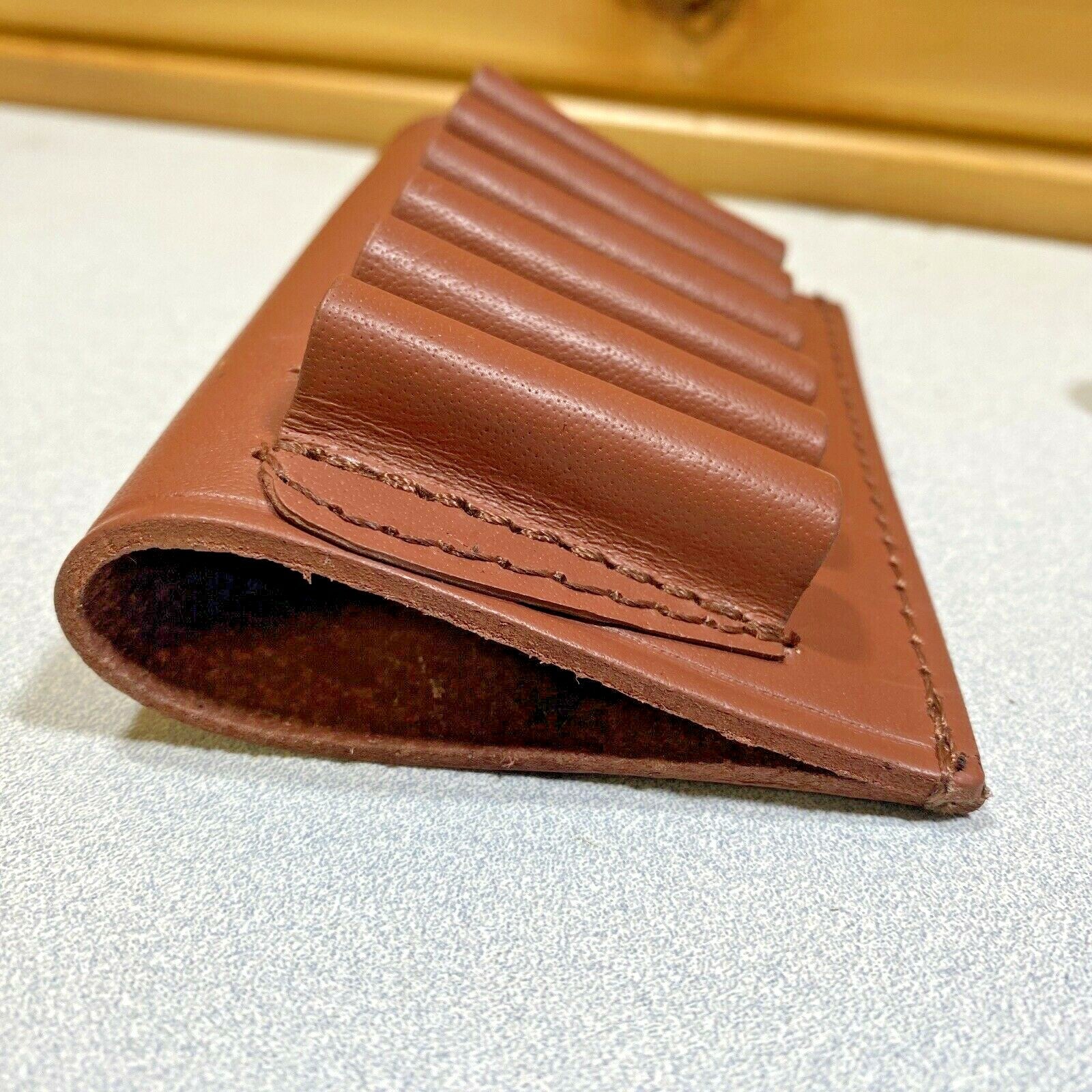 410 Shotgun Shell Holder Tan Leather