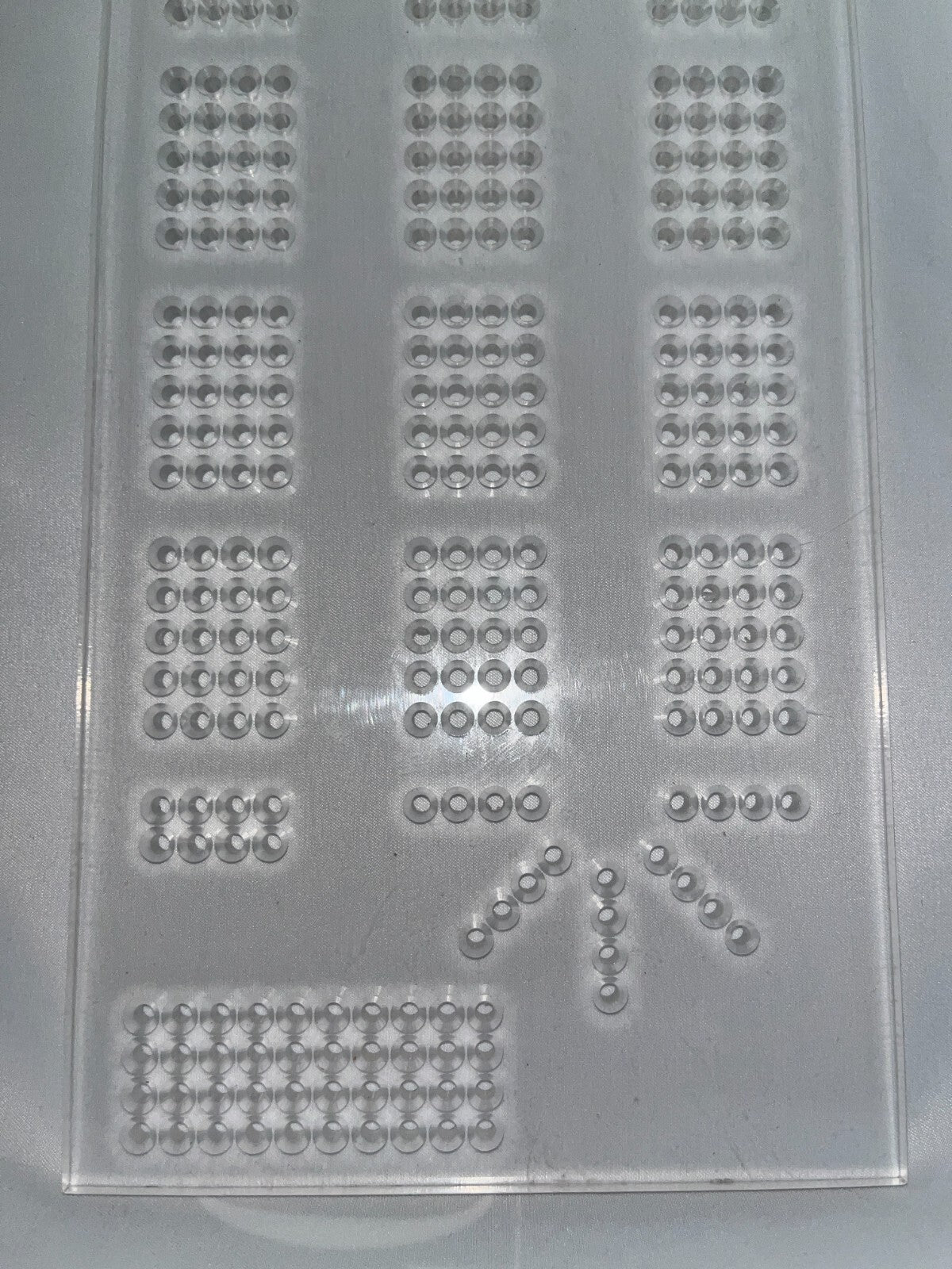 Cribbage Board Template  4-Track  1/4 inch Acrylic   MADE IN USA