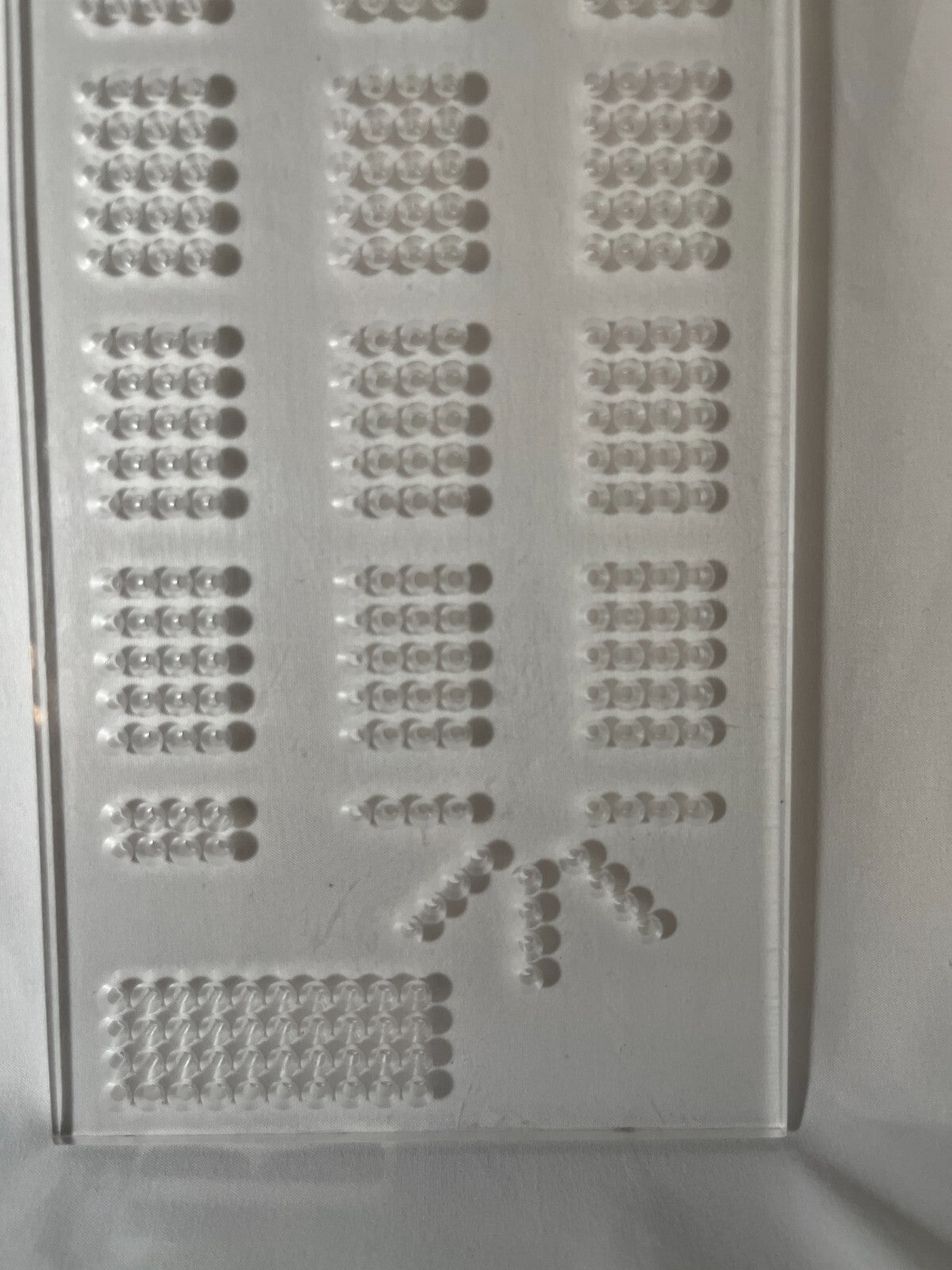 Cribbage Board Template  4-Track  1/4 inch Acrylic   MADE IN USA