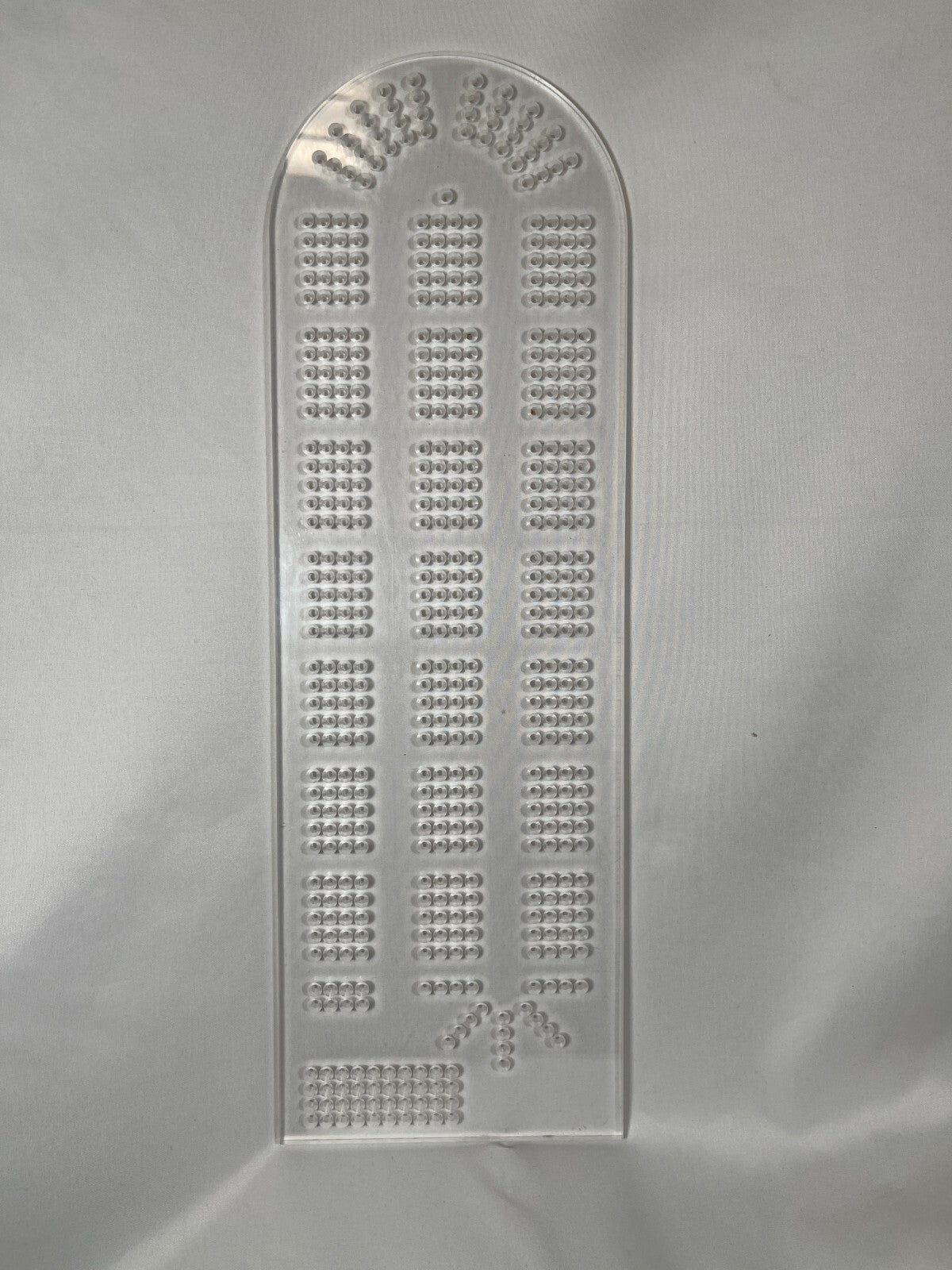 Cribbage Board Template  4-Track  1/4 inch Acrylic   MADE IN USA