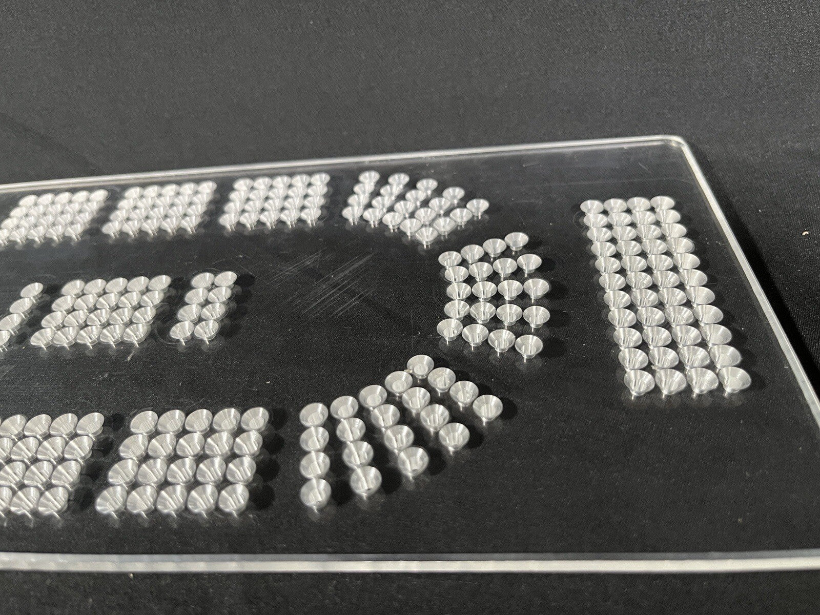 Spiral Cribbage Board Template   4-Track  1/4 inch Acrylic   MADE IN USA