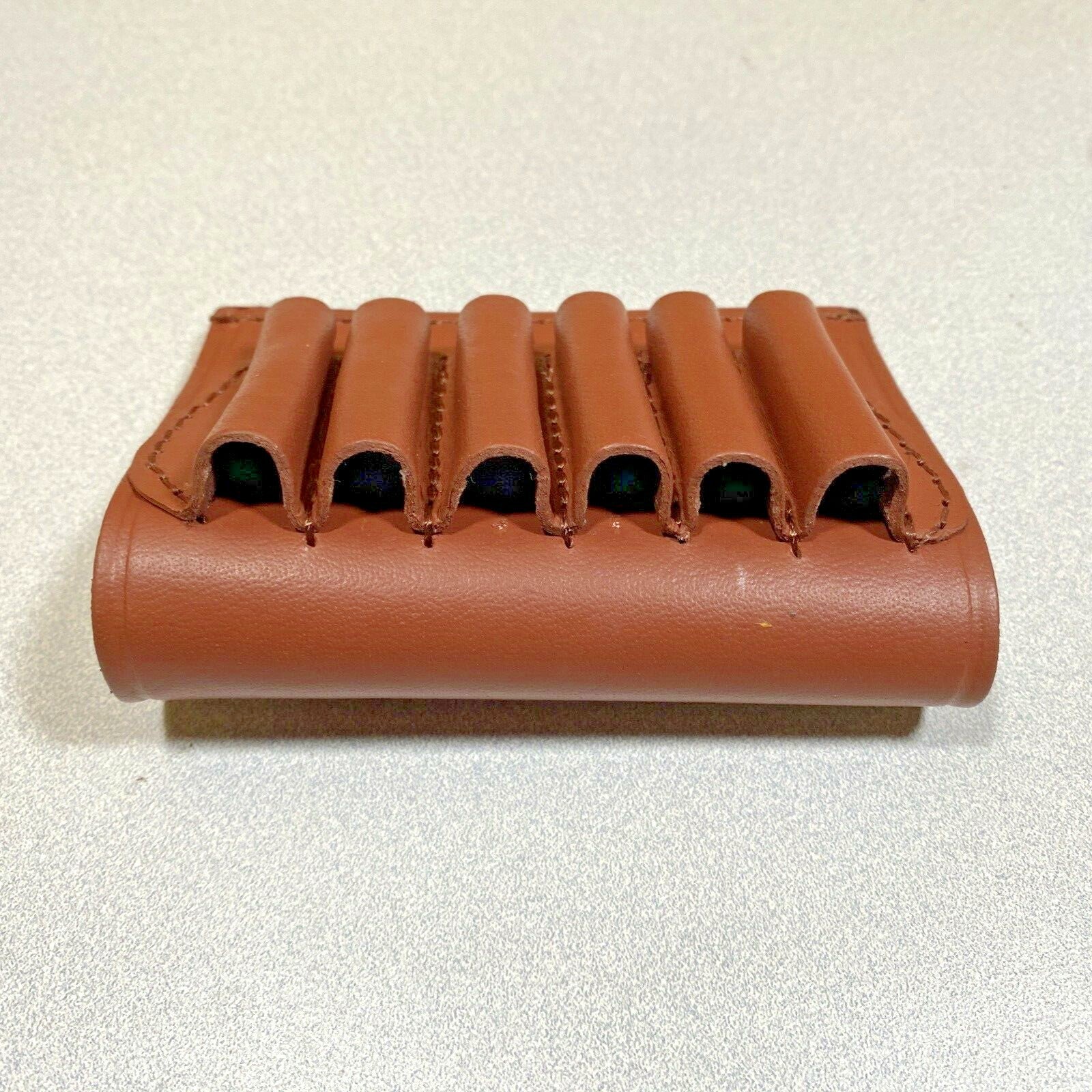 410 Shotgun Shell Holder Tan Leather