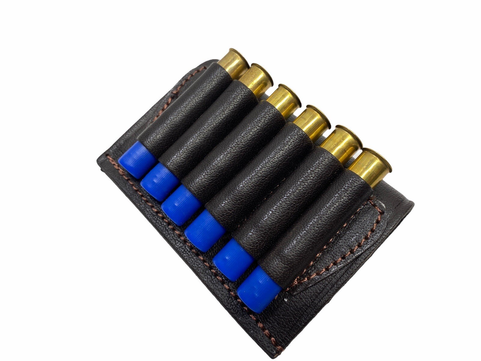 410 Shotgun Shell Holder Brown Leather   -  Free Shipping