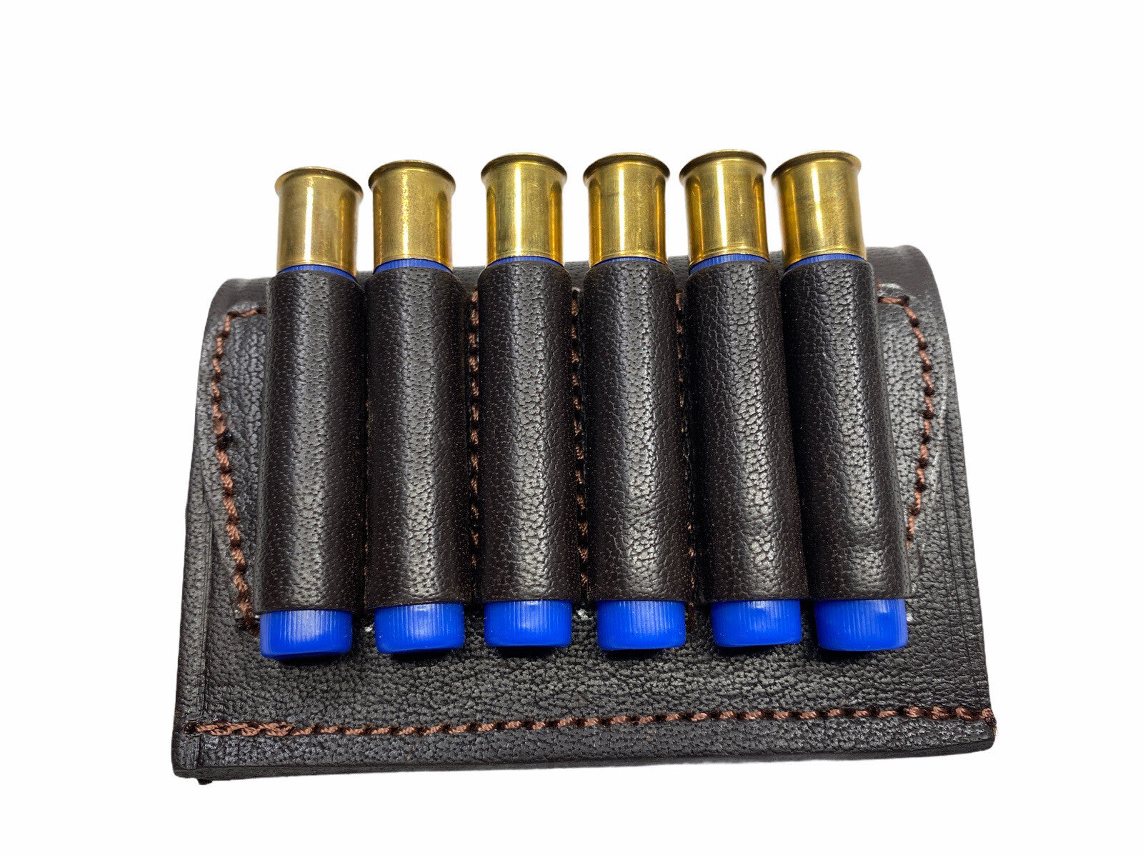 410 Shotgun Shell Holder Brown Leather   -  Free Shipping