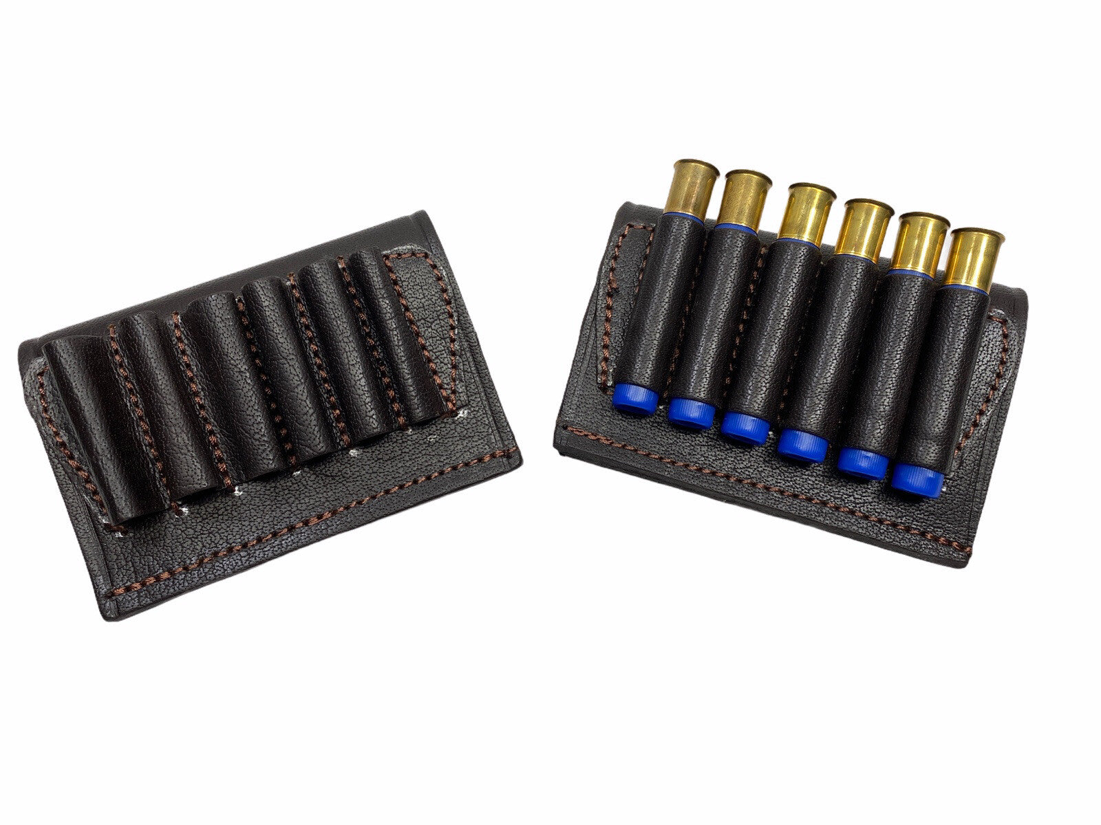 410 Shotgun Shell Holder Brown Leather   -  Free Shipping