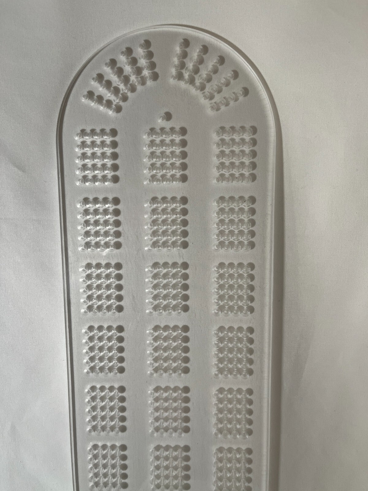 Cribbage Board Template  4-Track  1/4 inch Acrylic   MADE IN USA