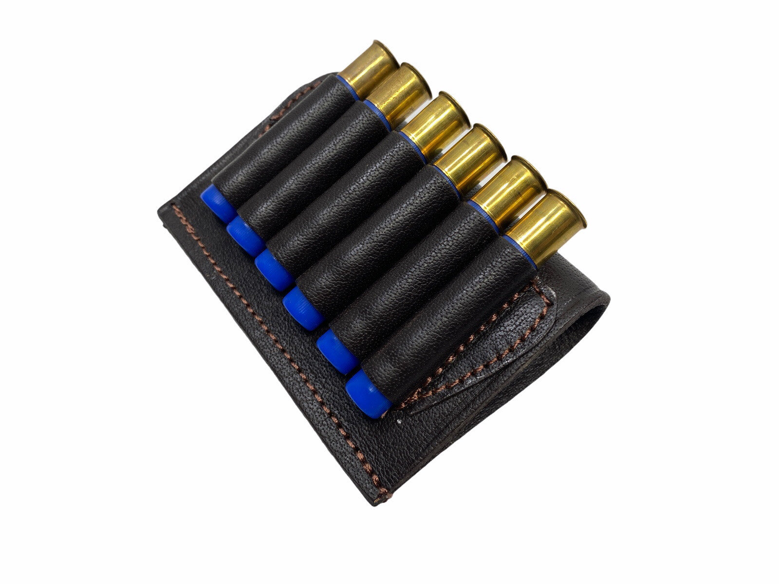410 Shotgun Shell Holder Brown Leather   -  Free Shipping