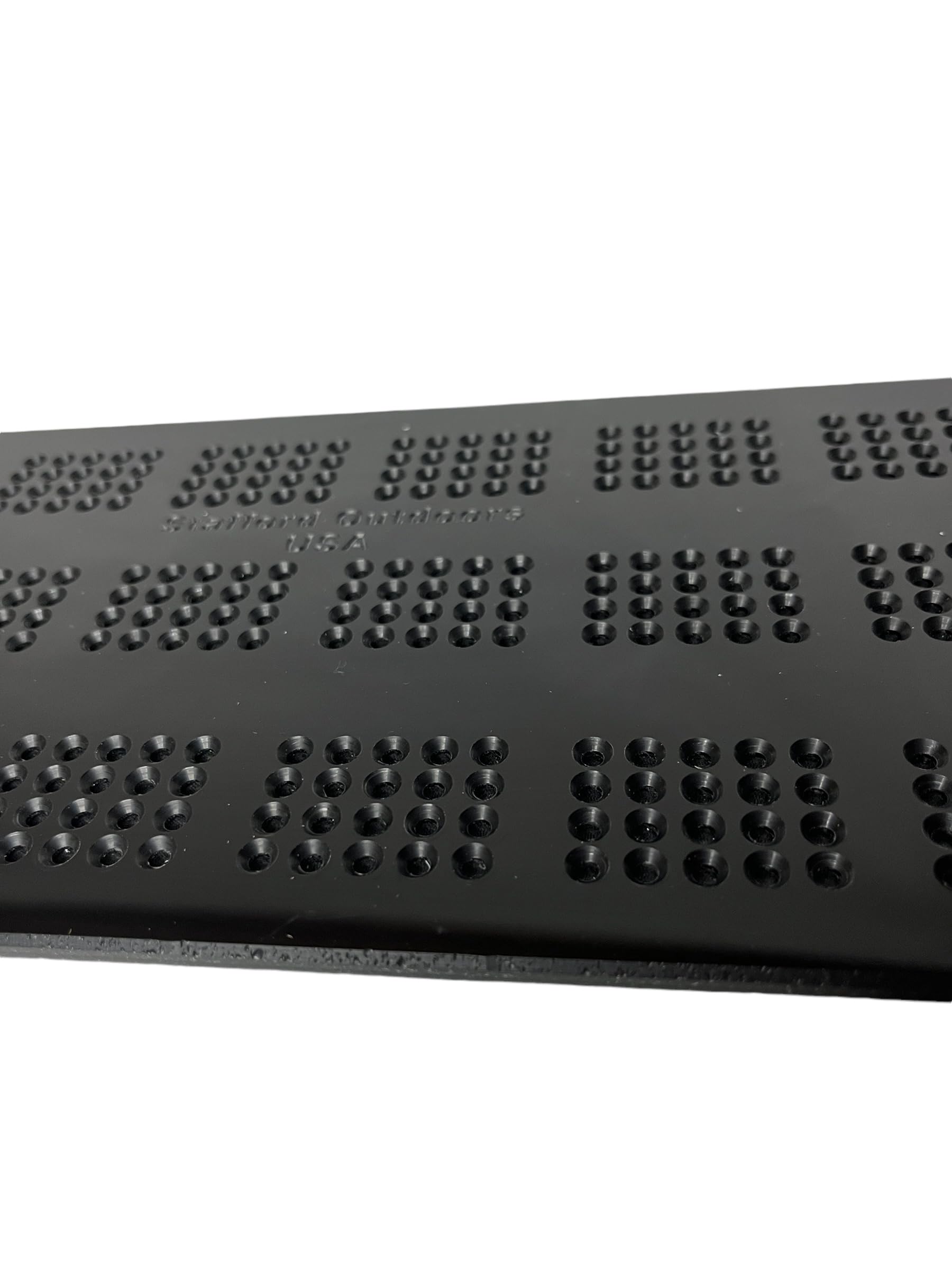 Cribbage Board Template   Black Acrylic  - 4 Lane - Made in USA