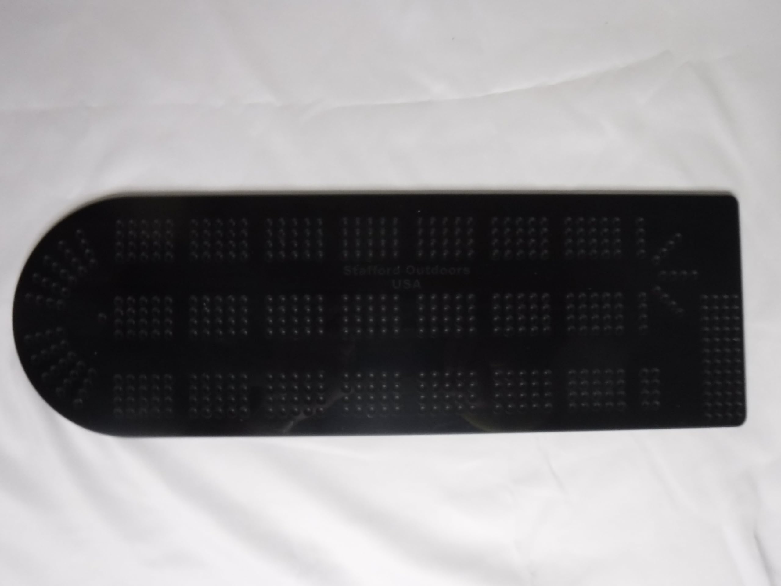 Cribbage Board Template   Black Acrylic  - 4 Lane - Made in USA