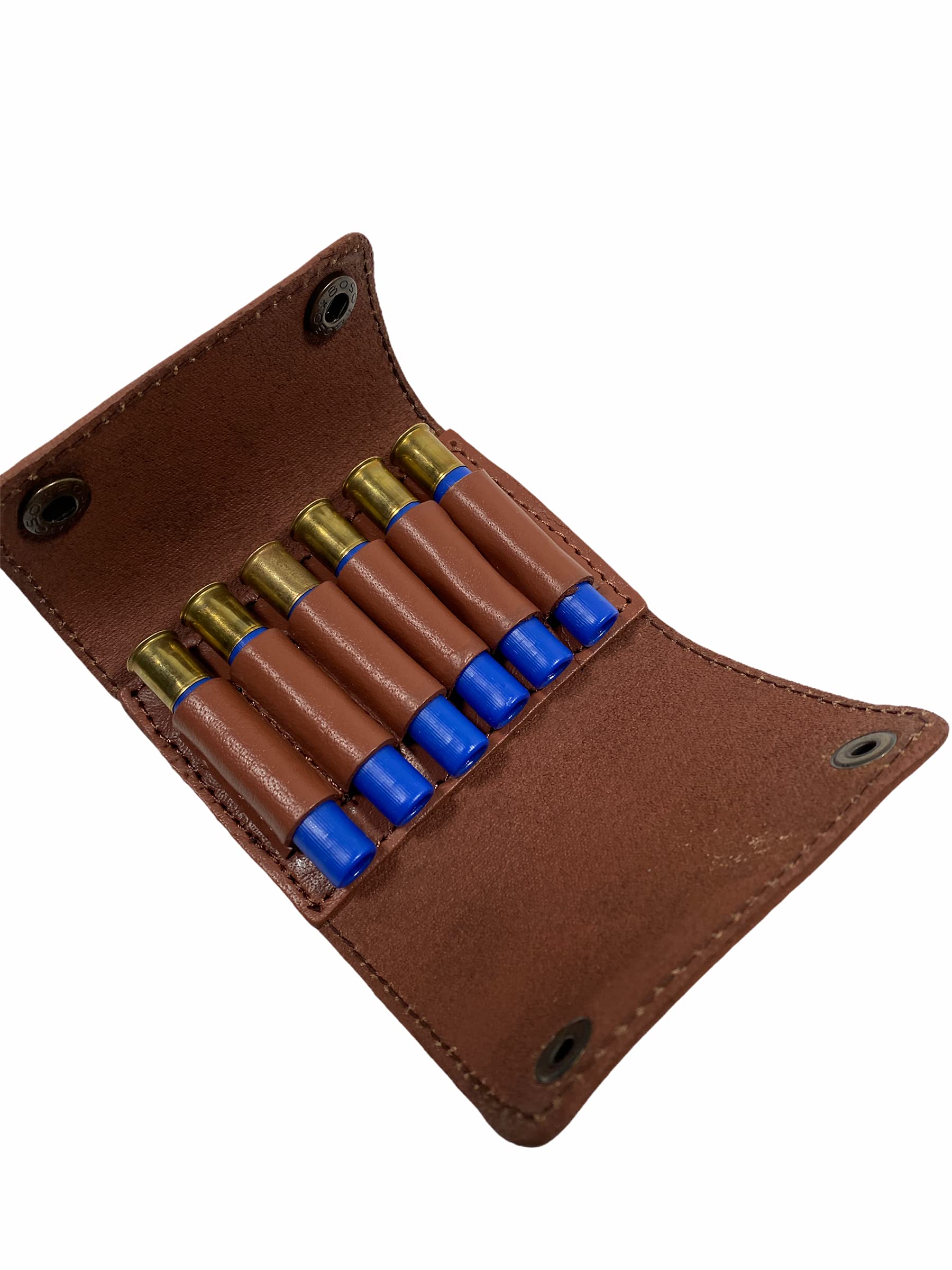 410 Gauge Shotgun Shell Pouch for Belt Tan Leather