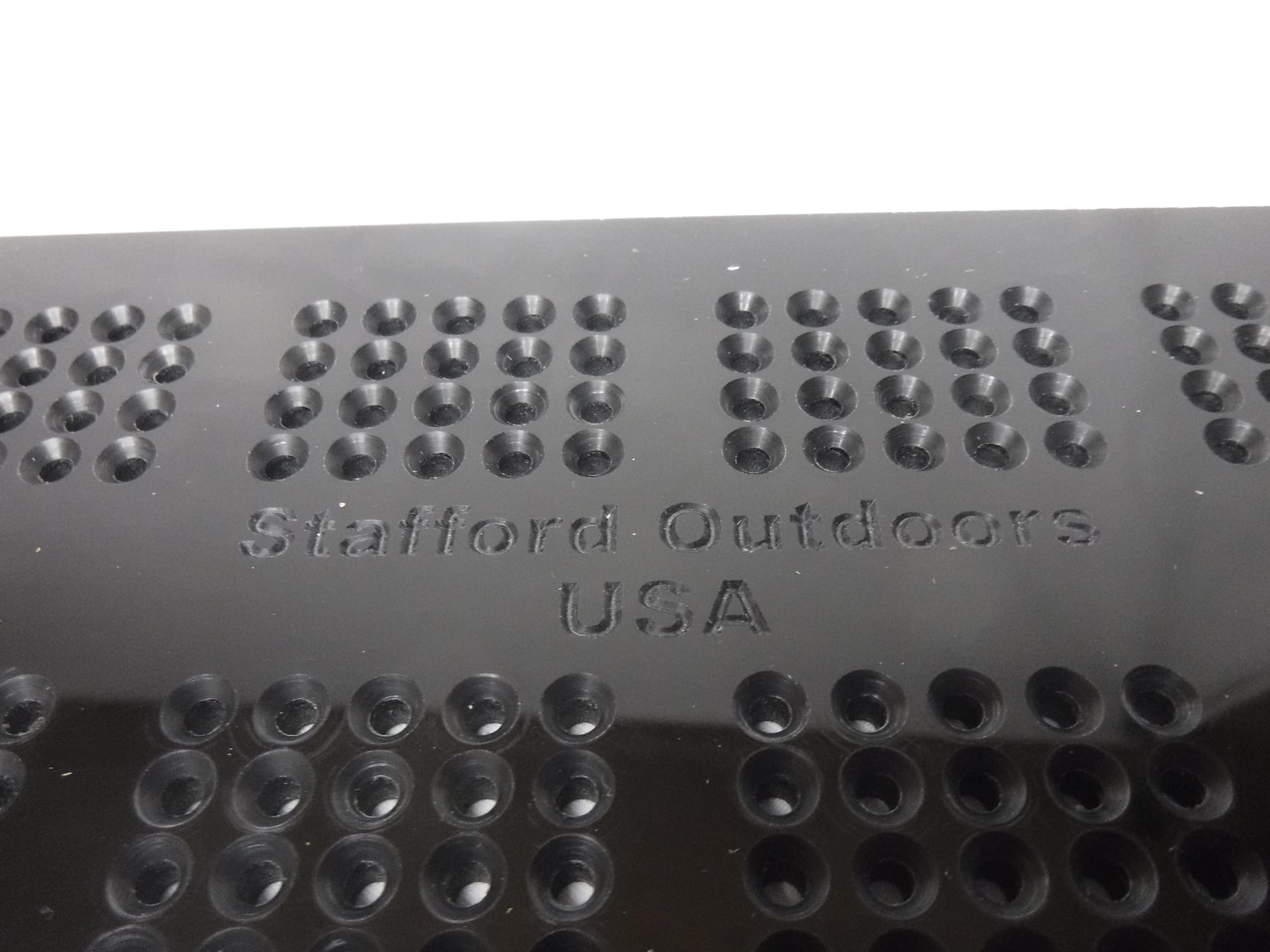 Cribbage Board Template   Black Acrylic  - 4 Lane - Made in USA