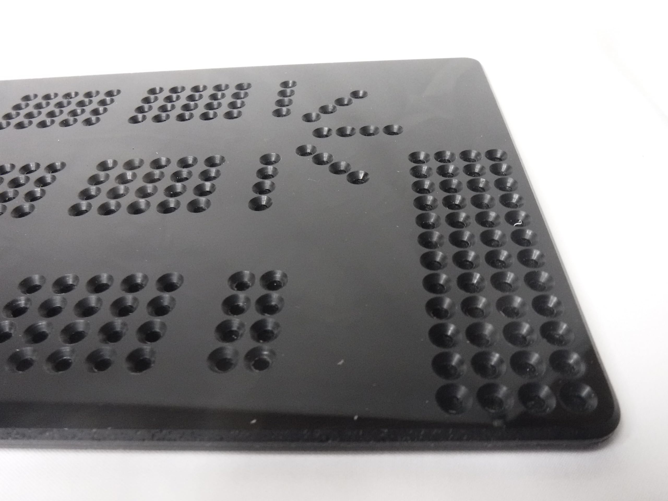 Cribbage Board Template   Black Acrylic  - 4 Lane - Made in USA