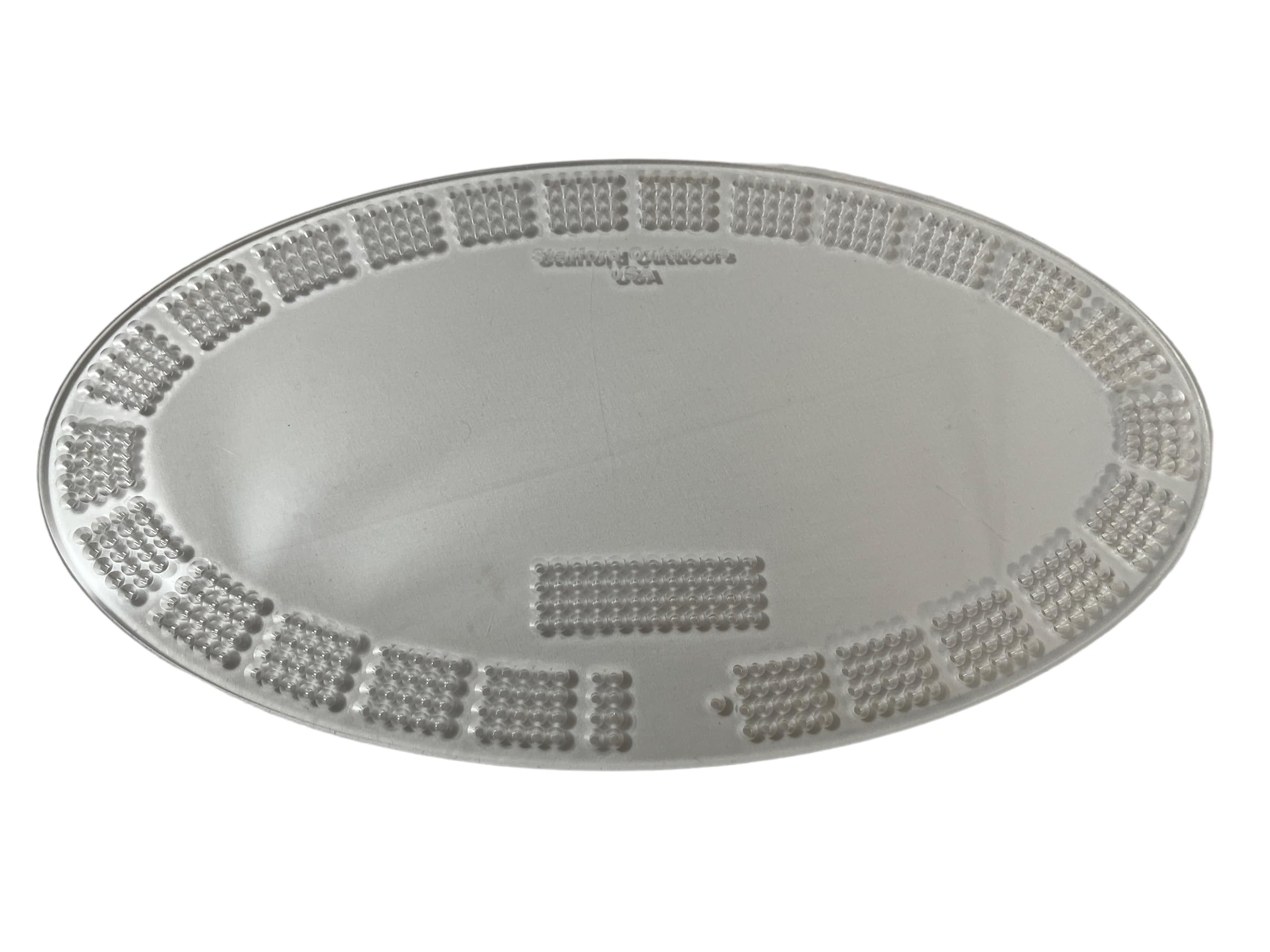 OVAL CRIBBAGE BOARD TEMPLATE - 4 Lane USA