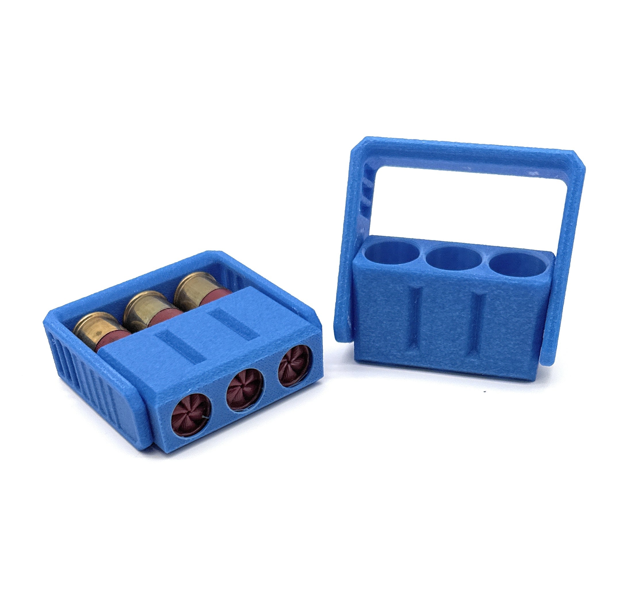 2 Pack of 3-Round 12-Gauge Shotgun Shell Ammo Carrier – PETG Heavy-Duty Holder