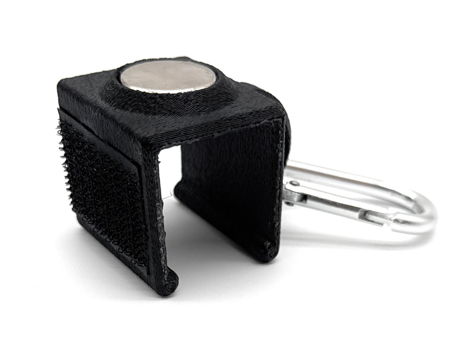 Magnetic Accessory Clip  with Carabiner for 1-1/8 inch Golf Cart Roof Support