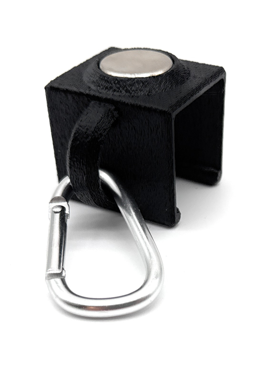 Magnetic Accessory Clip  with Carabiner for 1-1/8 inch Golf Cart Roof Support
