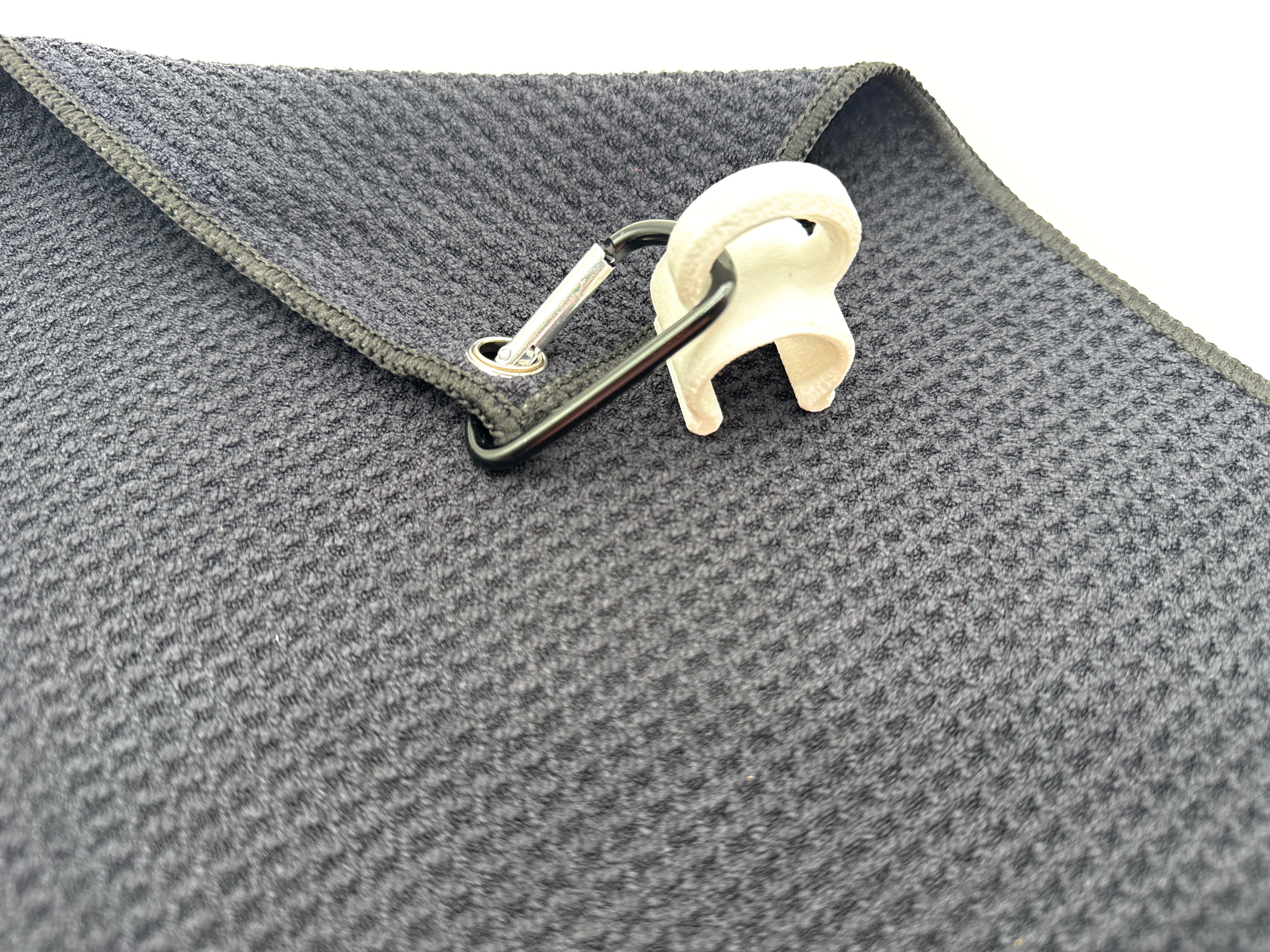 Towel and mount for clip 7/8 inch side rail on boat