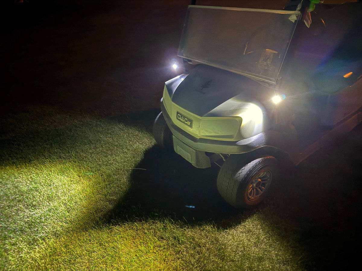 CartLight Golf Cart Flashlight Mount – 1-Inch Square Post Series   2 Pack