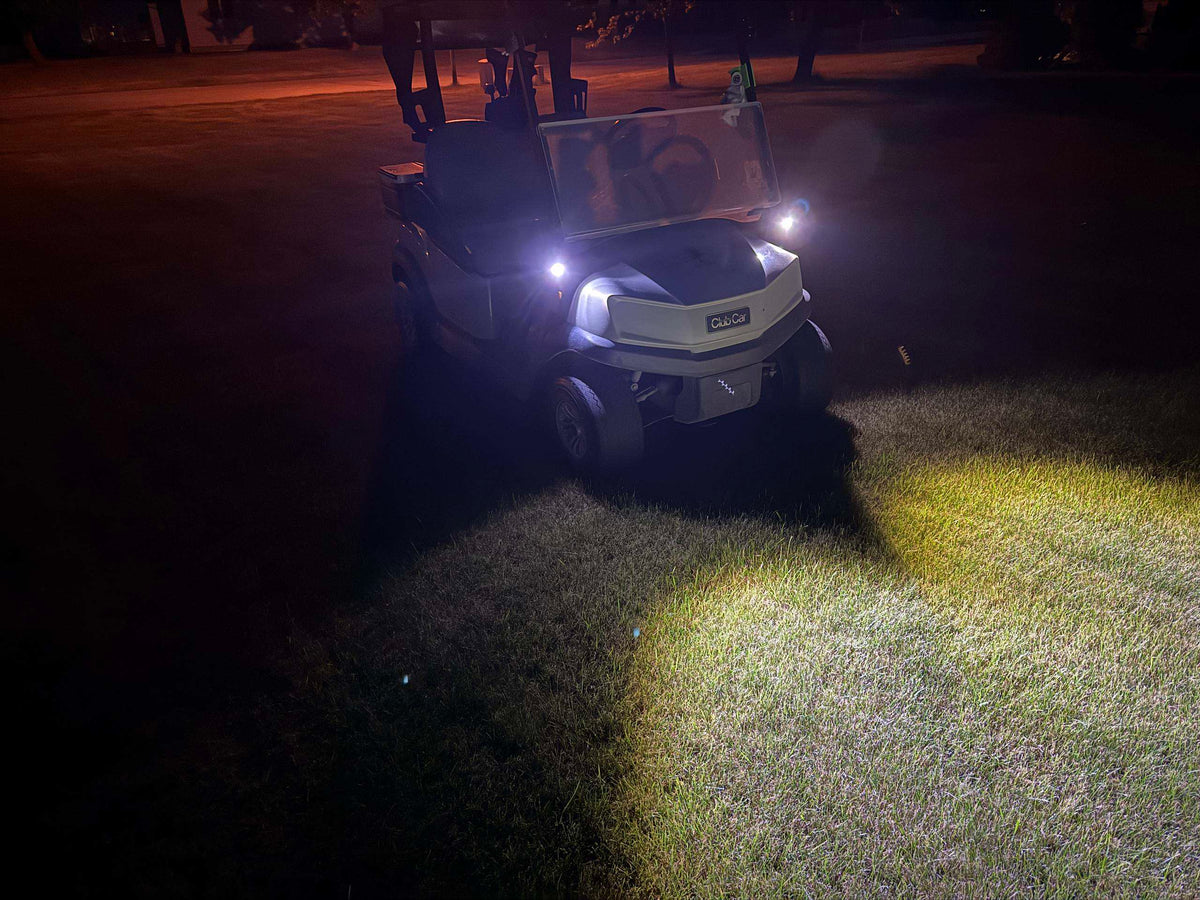 CartLight Golf Cart Flashlight Mount – 1-Inch Square Post Series   2 Pack