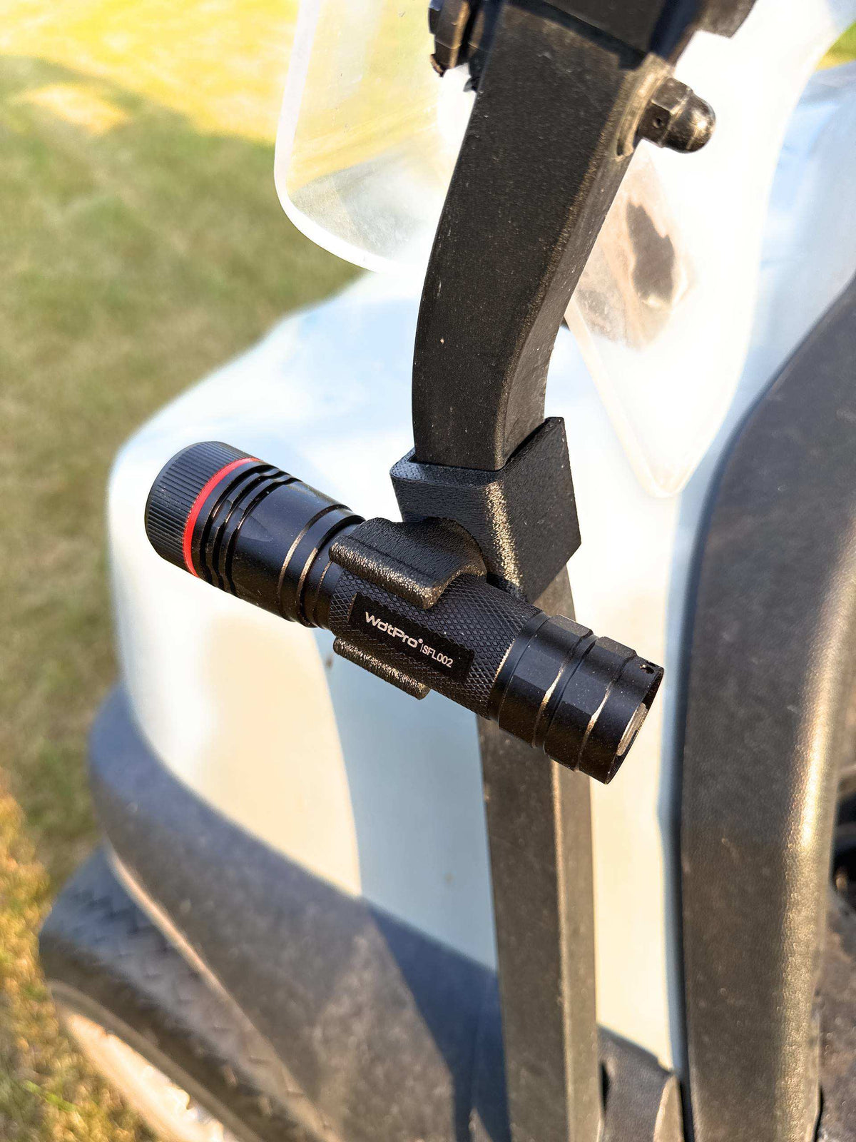 CartLight Golf Cart Flashlight Mount – 1-Inch Square Post Series   2 Pack