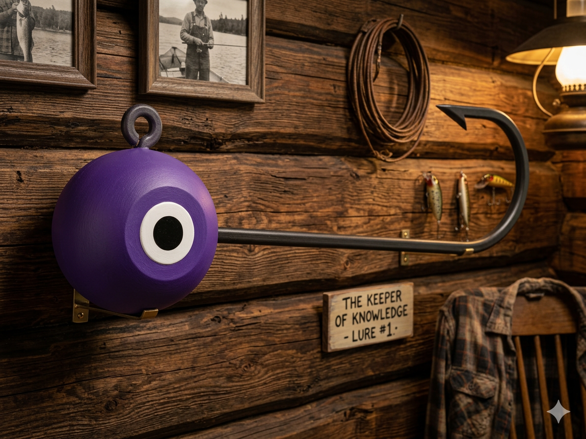 Oversized Decorative Fishing Jig For Home Decor